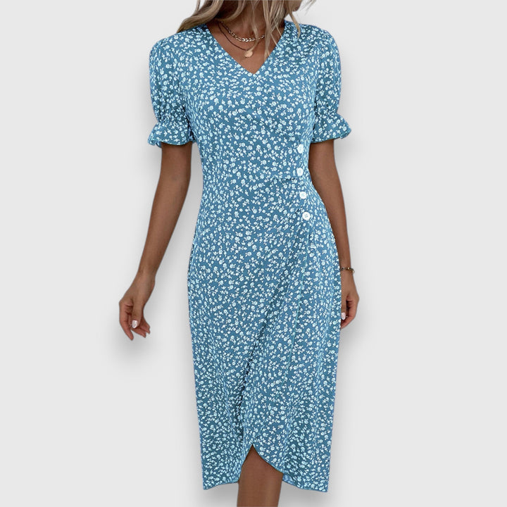 Tessina – Elegancka Kwiatowa Sukienka