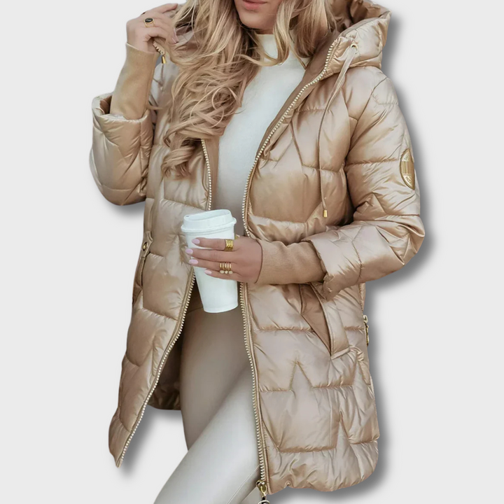 Kalina™ | Elegancki zimowy płaszcz z kapturem