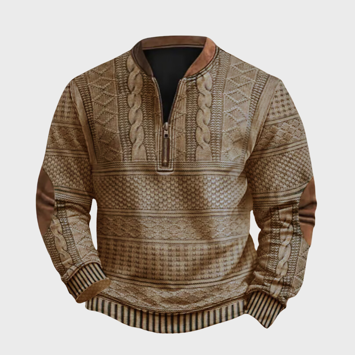 Anton | Sweter z detalem na zamek