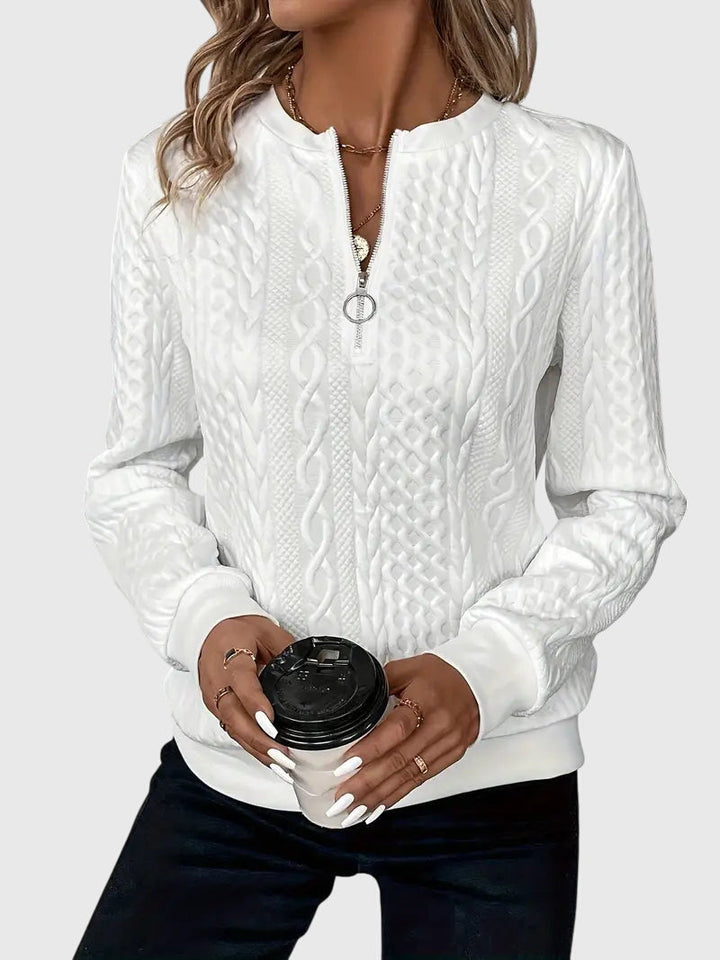 Nora™ | Sweter z zamkiem błyskawicznym