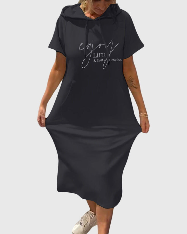 Marlowe™ | Luźna Sukienka z Kapturem