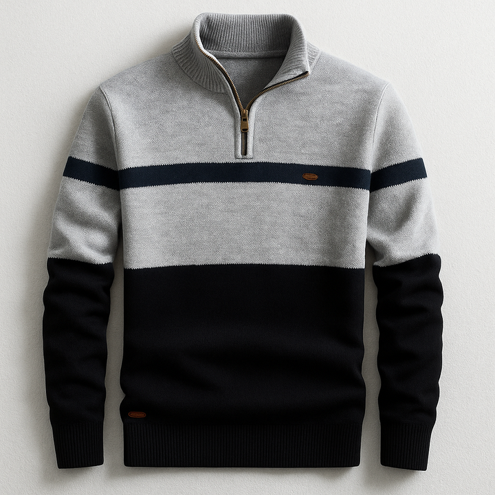 Elston Heritage | Sweter z zamkiem 1/4